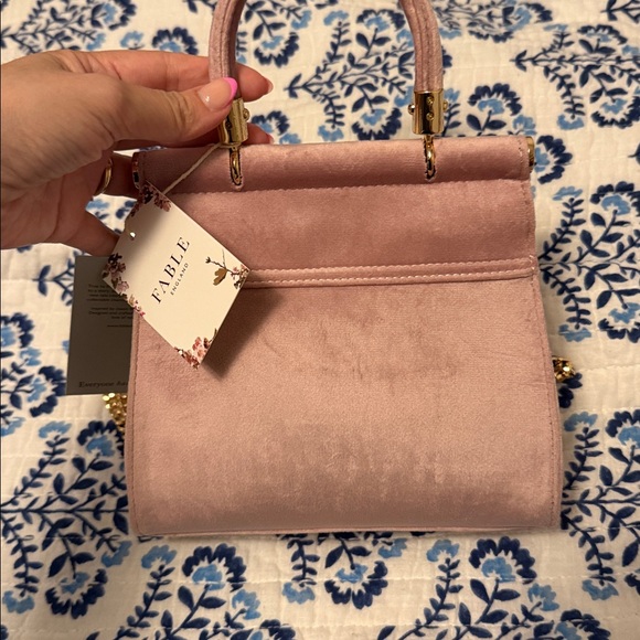 Fable England branded shoulder purse bird and flower pattern - Picture 4 of 6